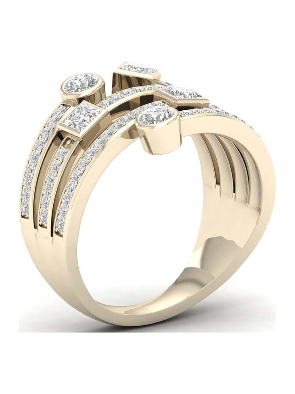 10k Yellow Gold Diamond Ring Q5964