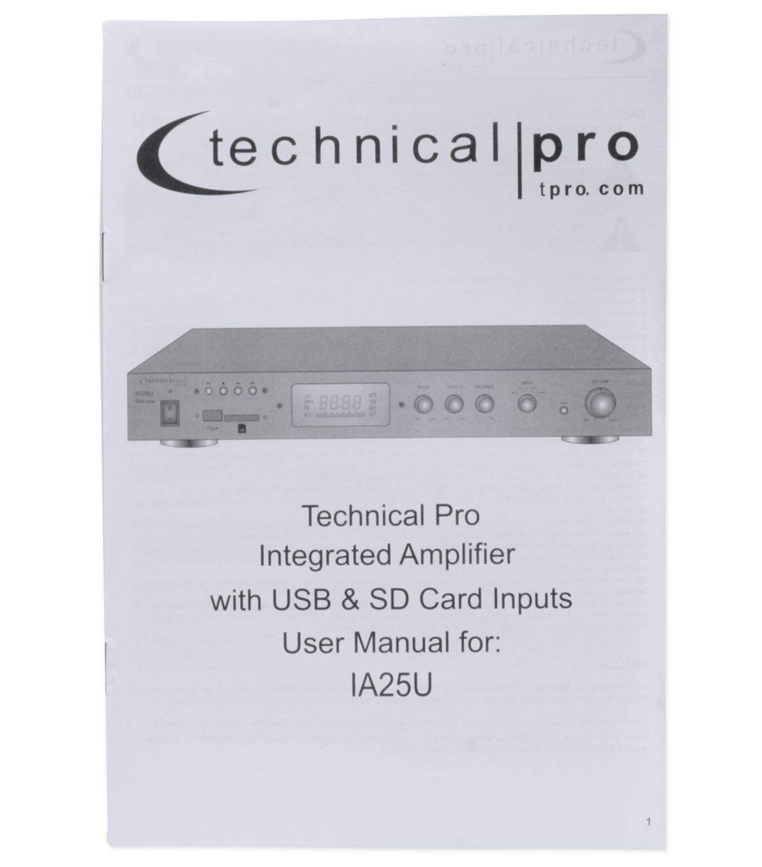 600 Watt Power Amplifier with USB and SD Card Inputs C228764