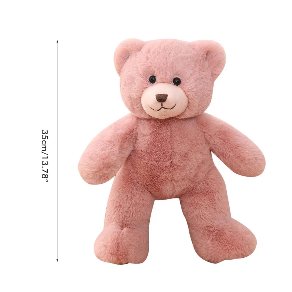 Teddy Bear Plush Toy with Pearl Chain Clasp Y8634