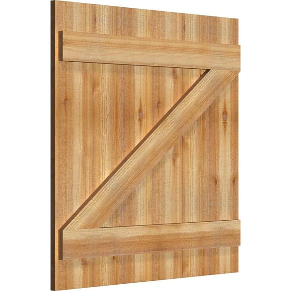 Rough Sawn Western Red Cedar Board-n-Batten Shutters H446