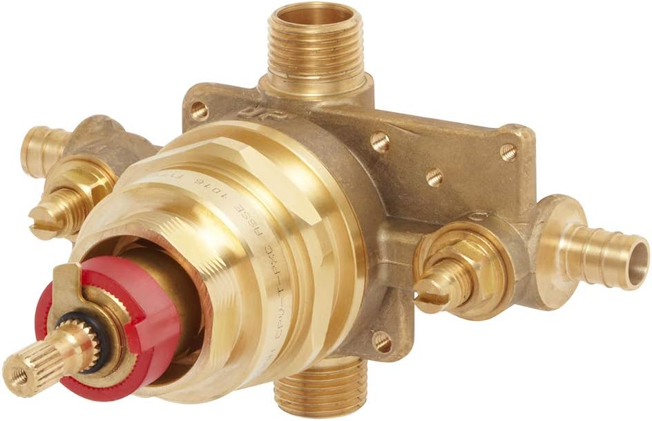 Rough Brass Thermostatic Diverter Shower Valve I54597