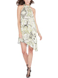 Paisley Knee-Length Party Dress R573084
