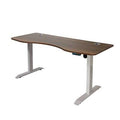Brown Electric Standing Desk Converter O172922