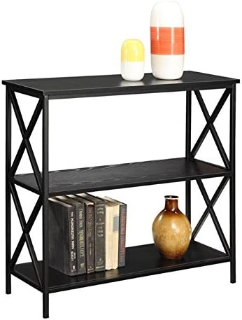 Black 2 Shelf Bookcase N678