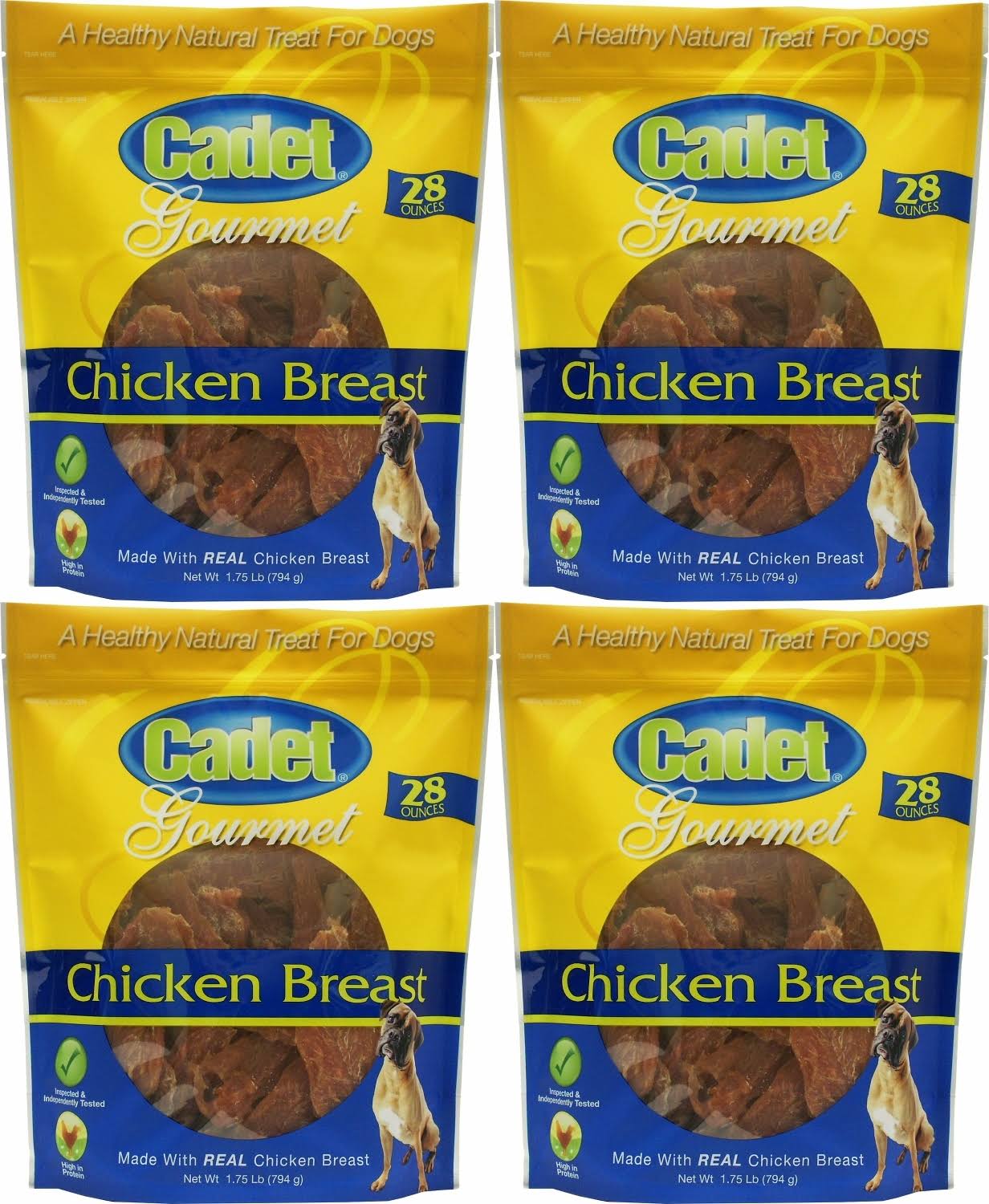 7lb (4 x 28Oz) Chicken Breast Treats U18107