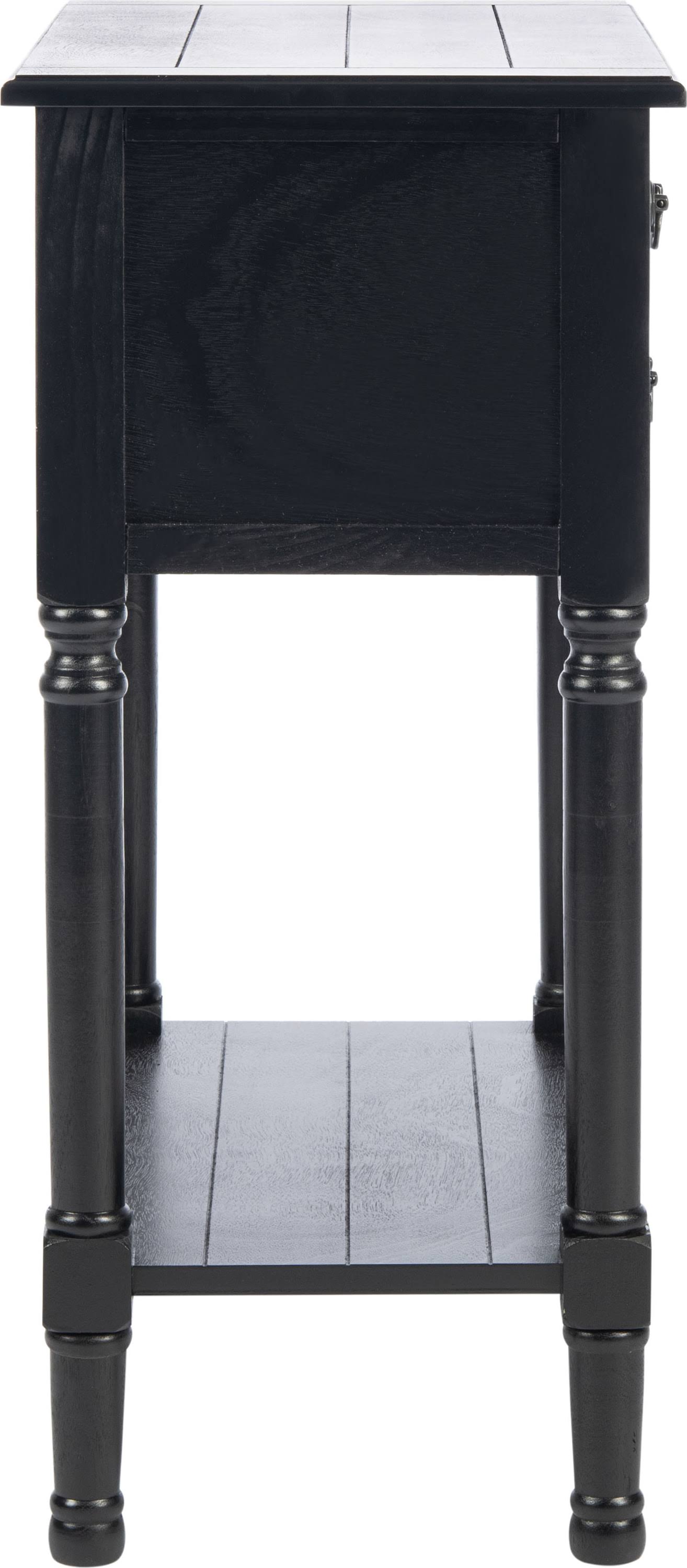 Black 3 Drawer Console Table E2087