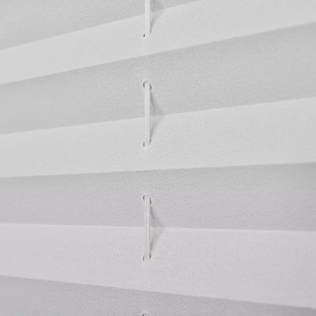 White Pleated Blind 110x100cm S231