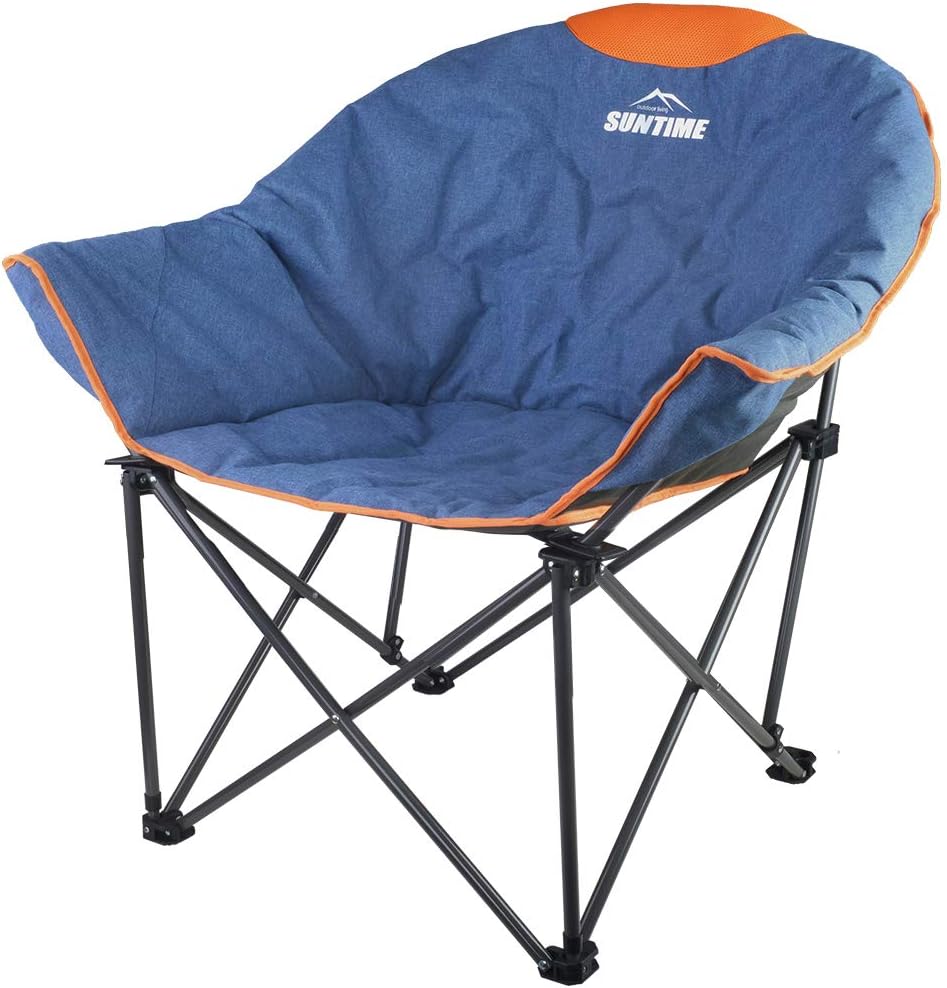 Oversize Padded Folding Chair with Carry Bag S81654