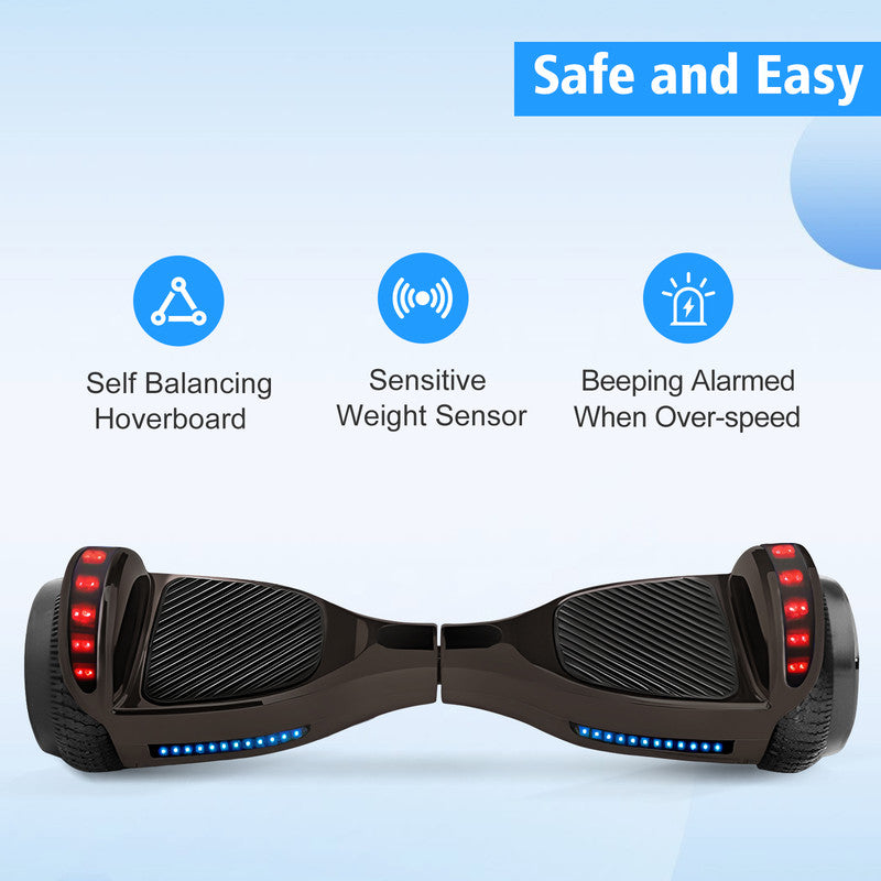 6.5" Two Wheel Self Balancing Scooter with LED Lights X1579