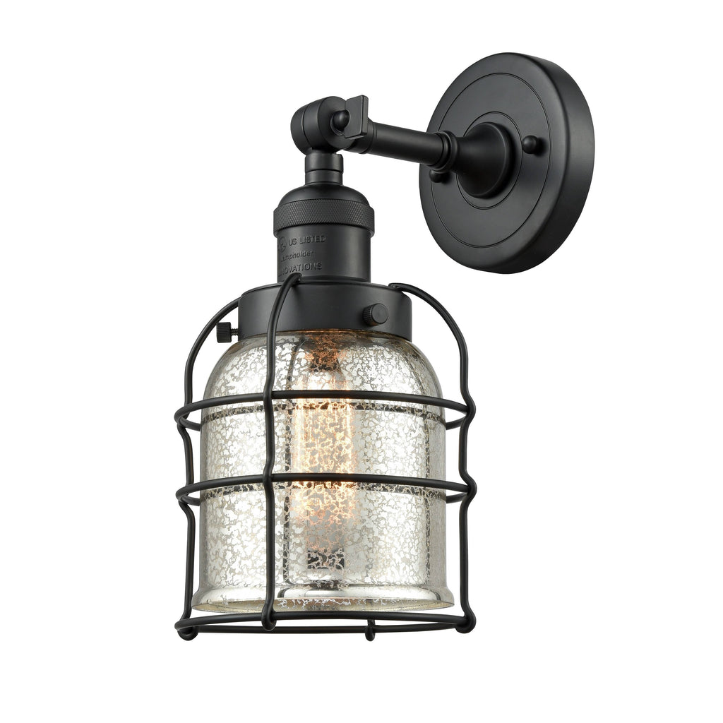 Small Bell Cage 1 Light Sconce A33519