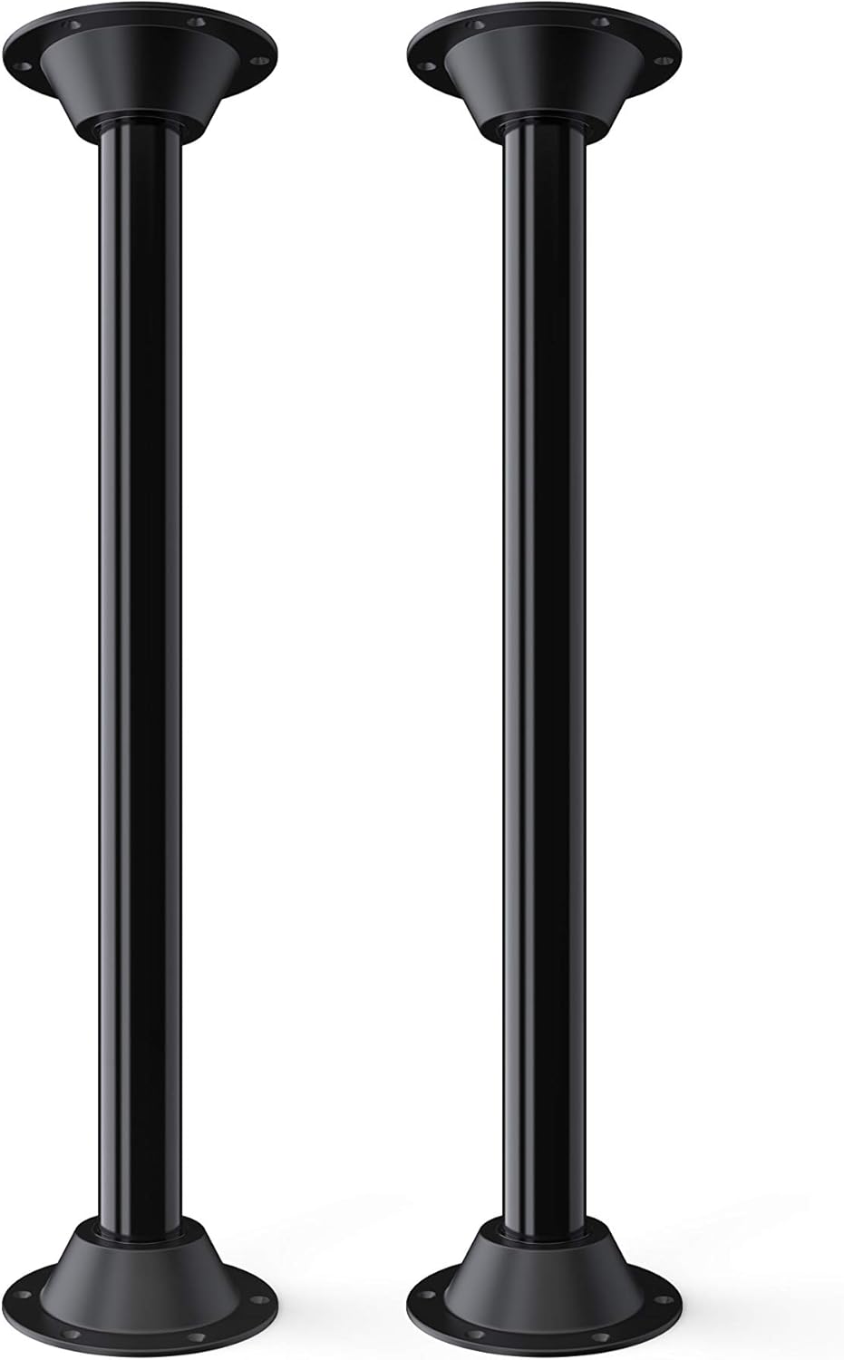Black Surface Mount Table Leg System Two Pack Y159