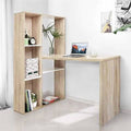 Oak L-Shape Desk O567