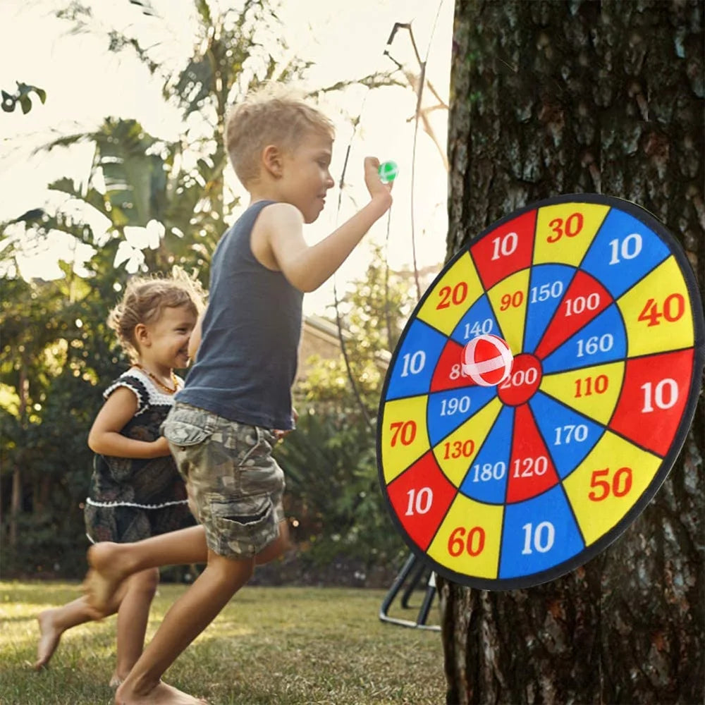 Large Fabric Dartboard with 6 Sticky Balls and a Hook Y33693