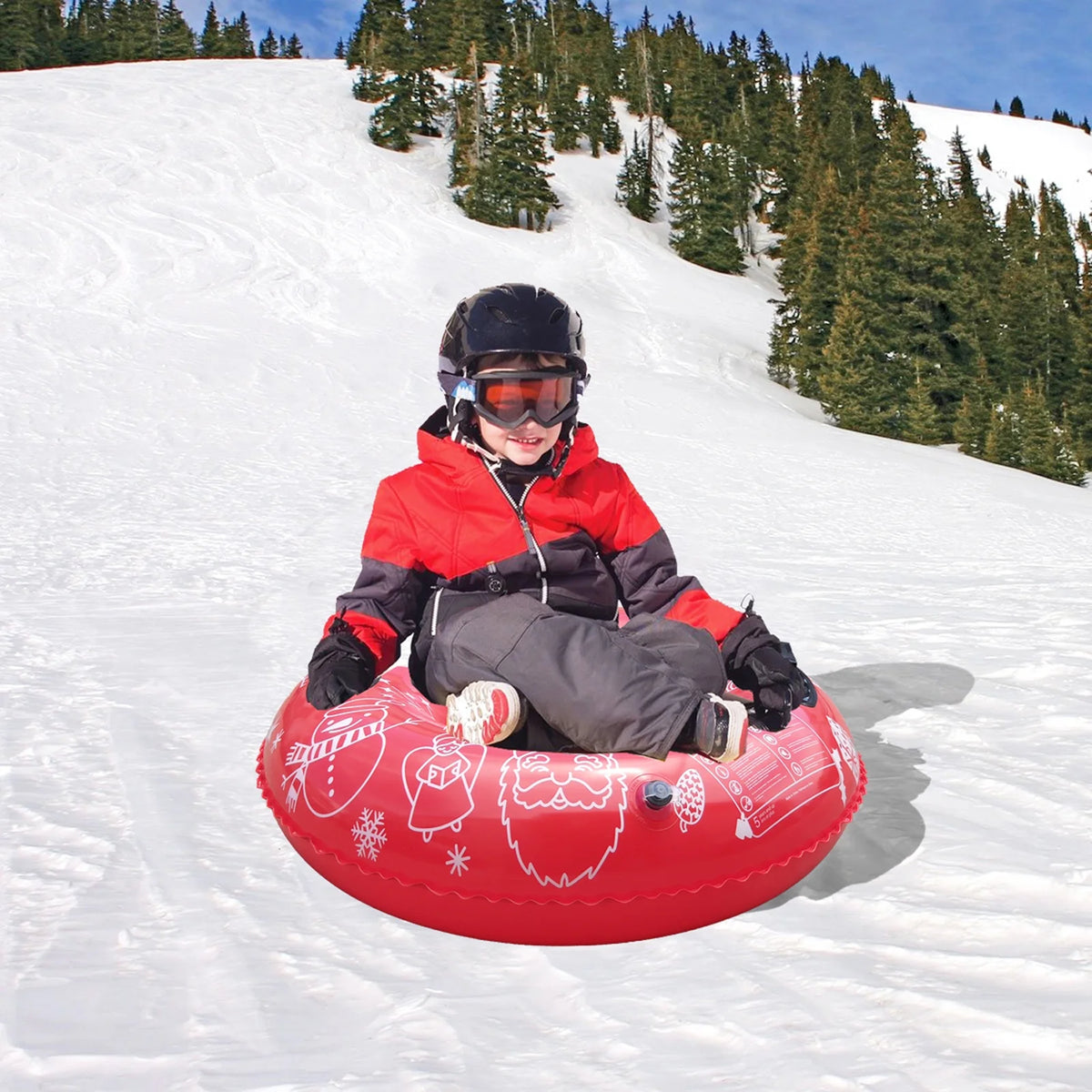 PVC Inflatable Snow Tube Ski Ring with Handle Q2960