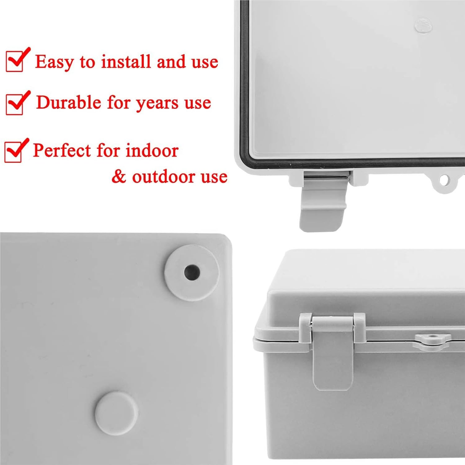 ABS Plastic IP65 Junction Box with Lock (15.7"x11.8"x7") T32741