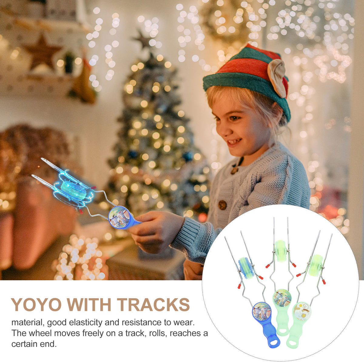 3pcs Luminous Flash Yo-Yo Toy Yoyo Balls W45975