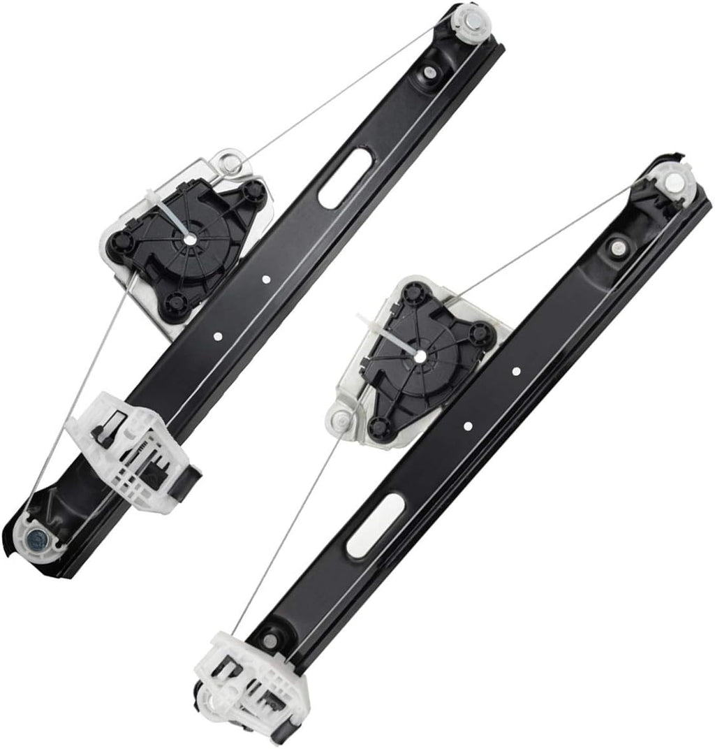 Electric Power Window Regulator Without Motor Rear Left and Right 2-PC Set Pack of 2 N51208