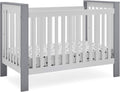 Bianca White Textured Midnight Grey 4-in-1 Convertible Crib W7770
