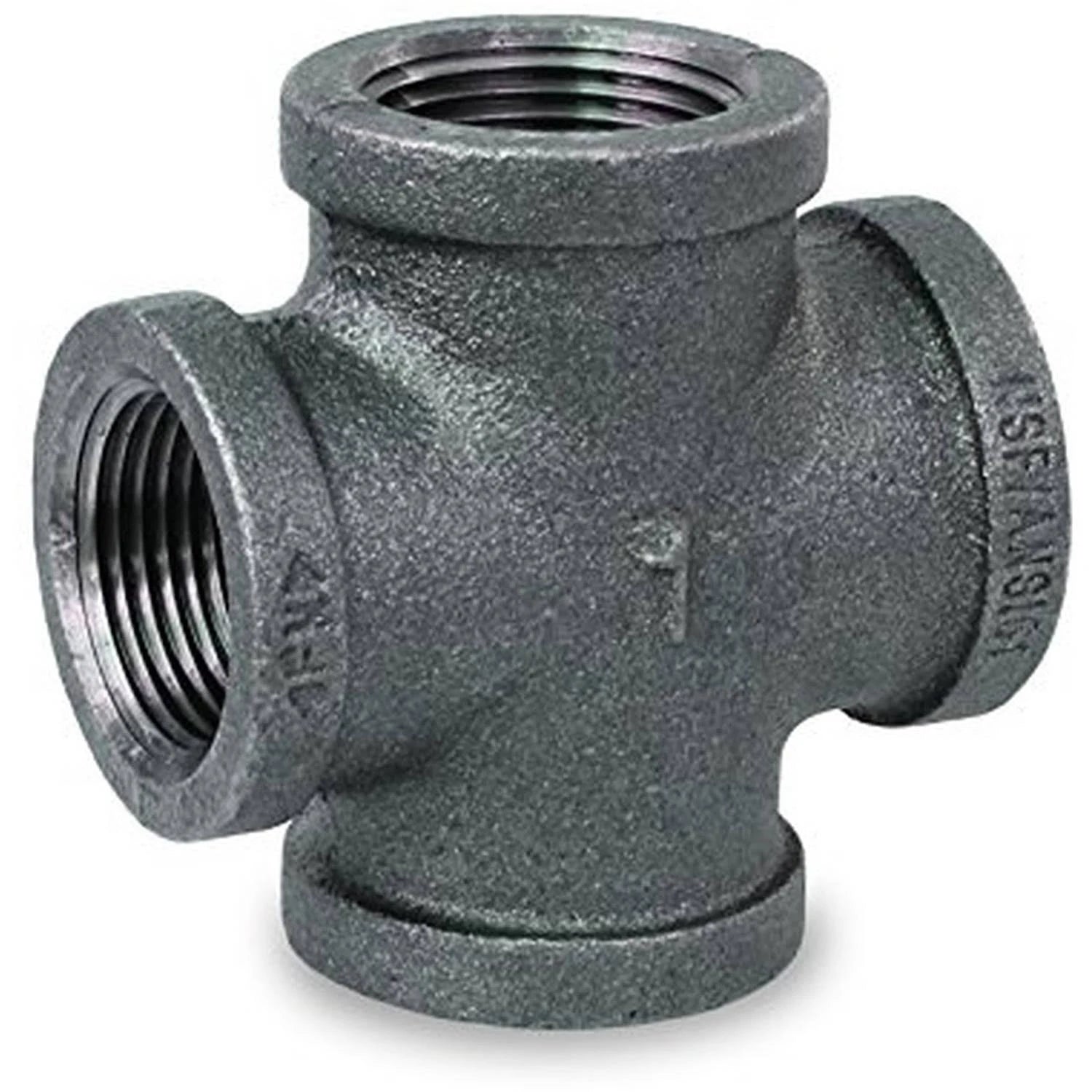 Black Malleable Cross Fitting Y6980