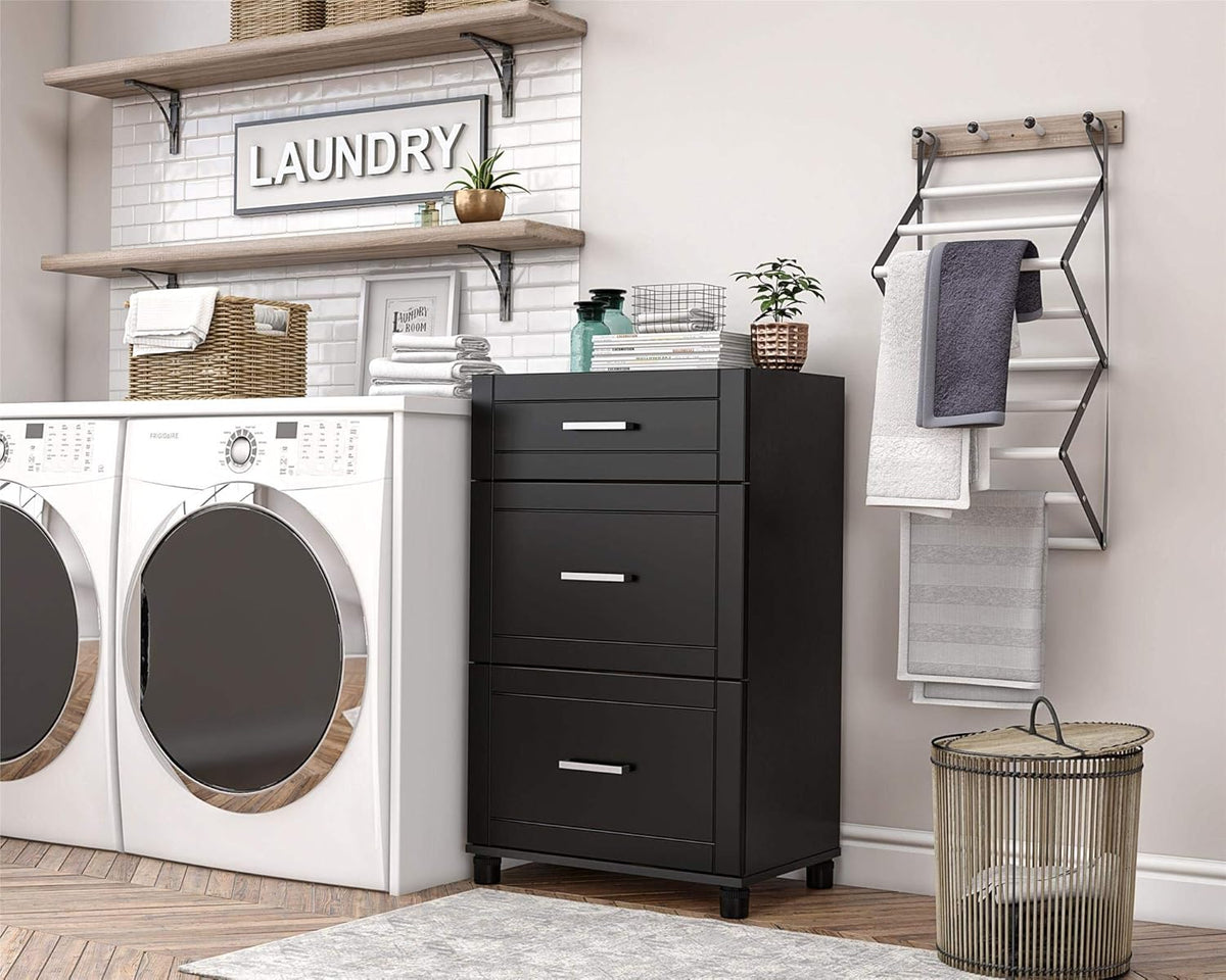 White 3 Drawer Storage Cabinet C481892