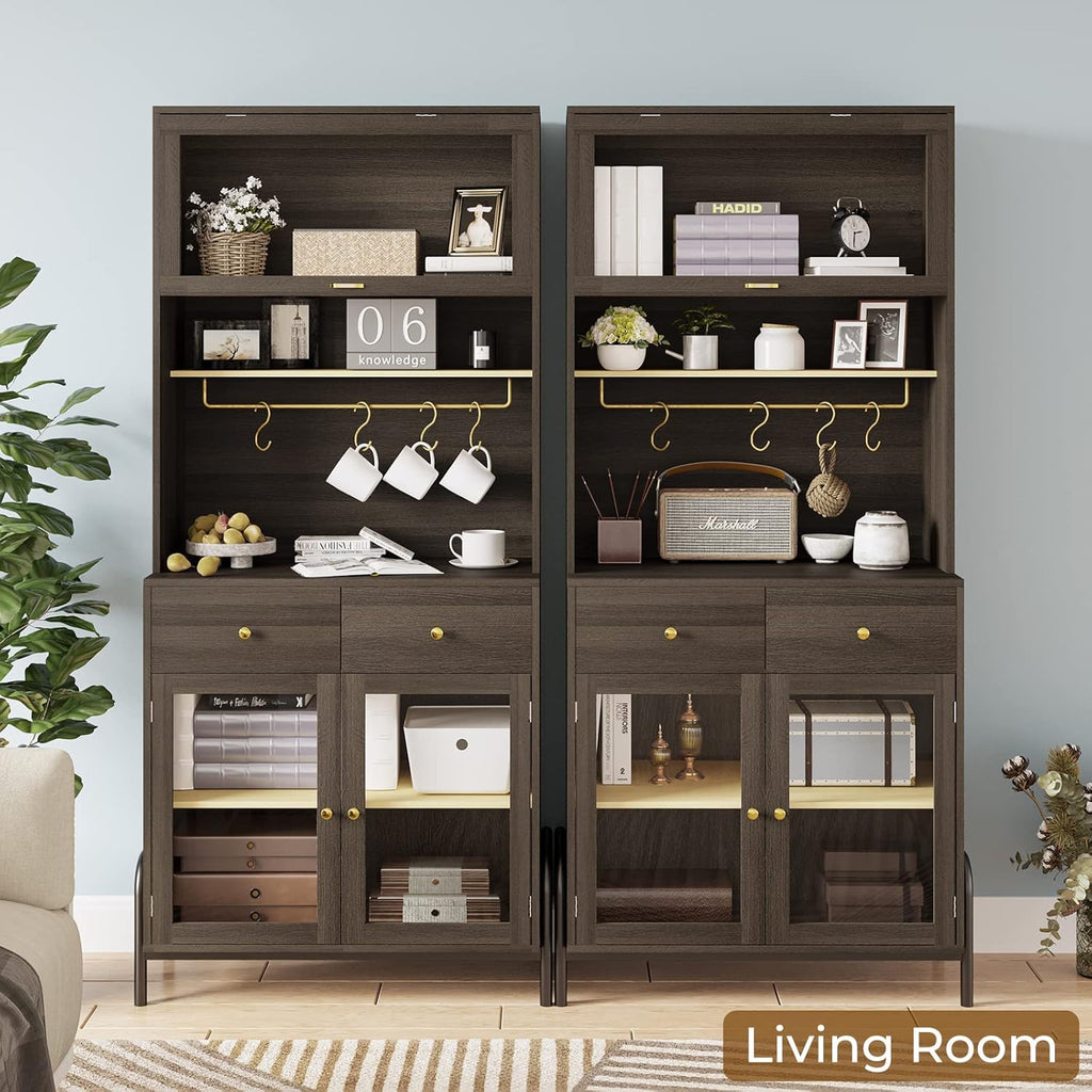 Buffet Cabinet with Storage, 71 Inches D456