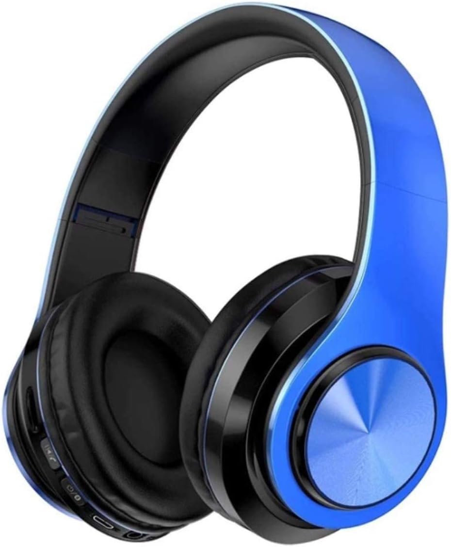 Red Black Wireless Bluetooth Over Ear Headphones with Built-in Mic, Pack of 2 G8866