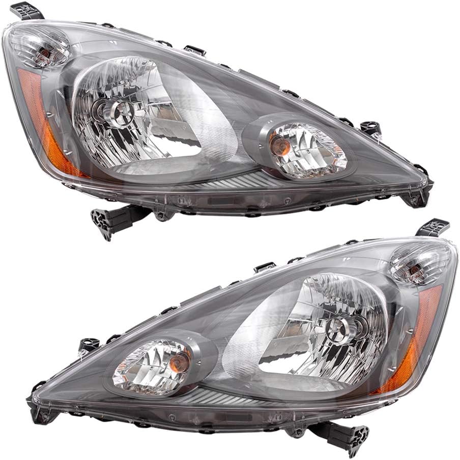 Replacement Driver and Passenger Headlights with Grey Bezels H714055