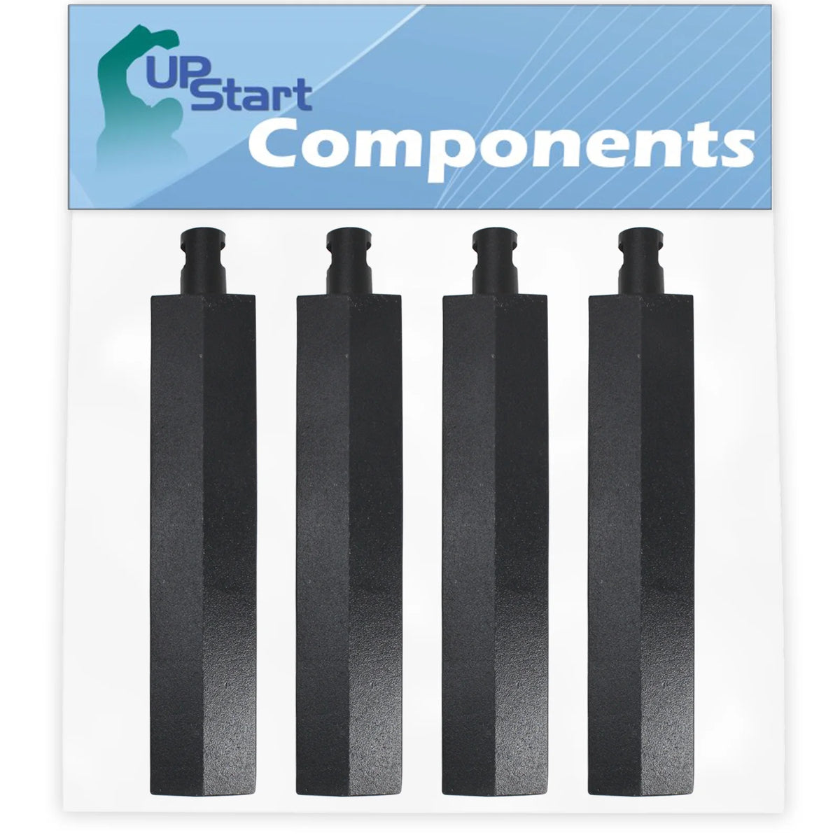 4-Pack BBQ Gas Grill Tube Burner Replacement Parts, Cast Iron, 15 3/4" Y1503