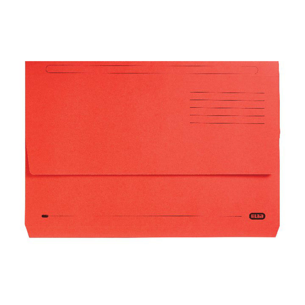 Red Foolscap Document Wallet Pack 25 R3686