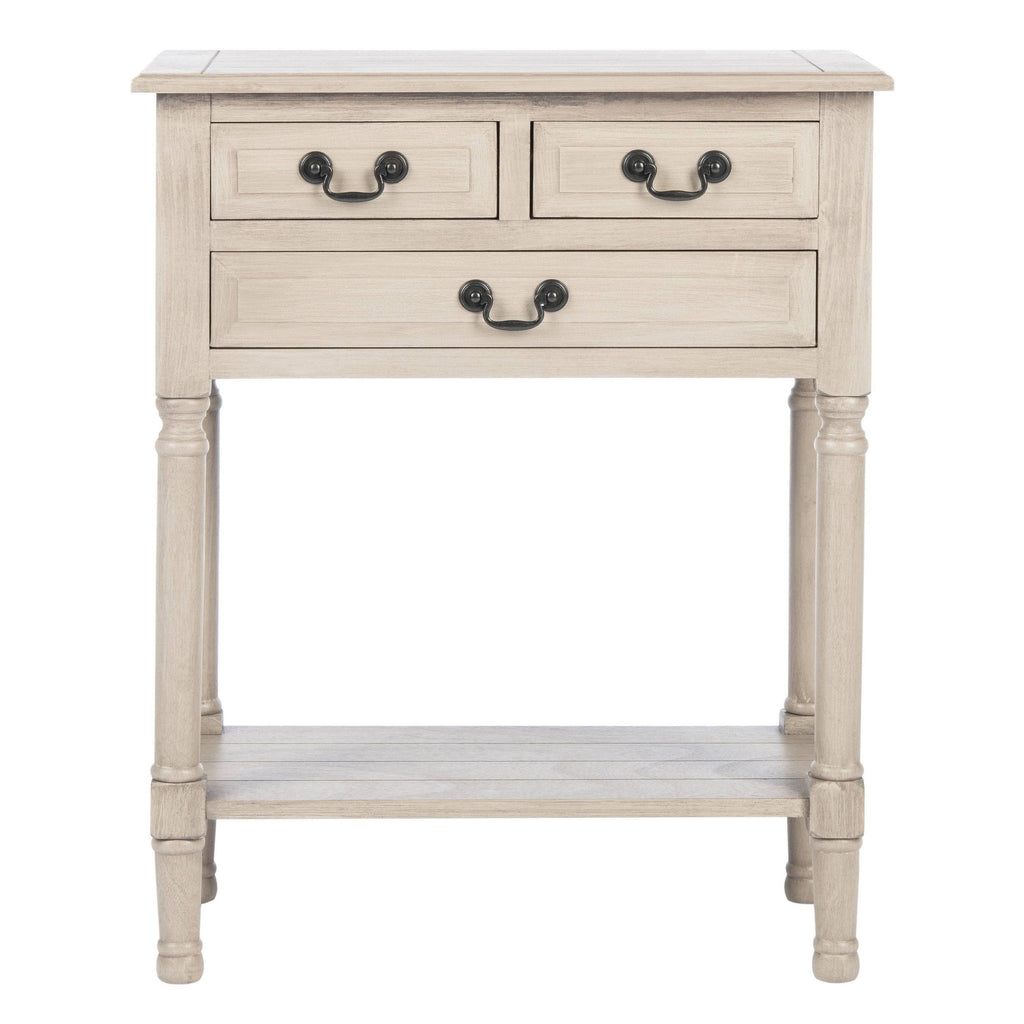 Black 3 Drawer Console Table E2087