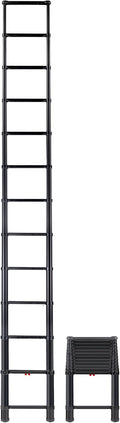 Black Telescoping Extension Ladder 12.5 ft C321756