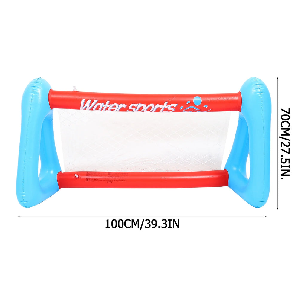Inflatable Pool Float Set with Volleyball Net and Volleyballs T3465