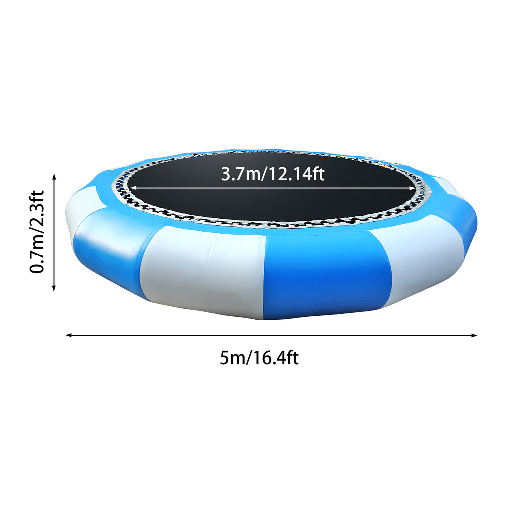 17ft Inflatable Water Trampoline with Climbing Handles F3692