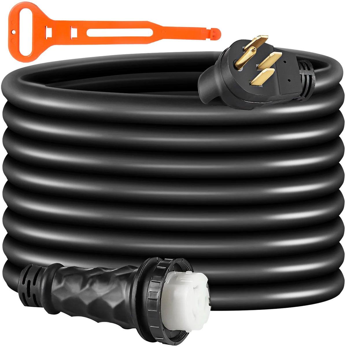 50A 50ft 125V/250V STW 6AWG/3C+8AWG/1C Twist Lock Extension Cord T1177