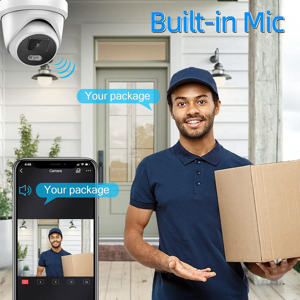 4MP Full-time Color Network Camera with Built-in Microphone and Micro SD Slot N354103