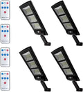 4 Pack Solar Street Lights Outdoor 180 LED Motion Sensor Flood Light with 3 Lighting Modes A39087