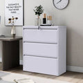 White 3-Drawer Vertical Filing Cabinet L57203