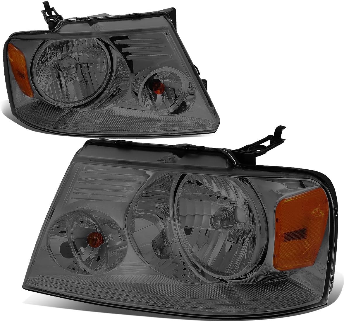 Black Housing Clear Lens Headlights Assembly for Ford F150 Lincoln Mark LT 2004-2008 K50506