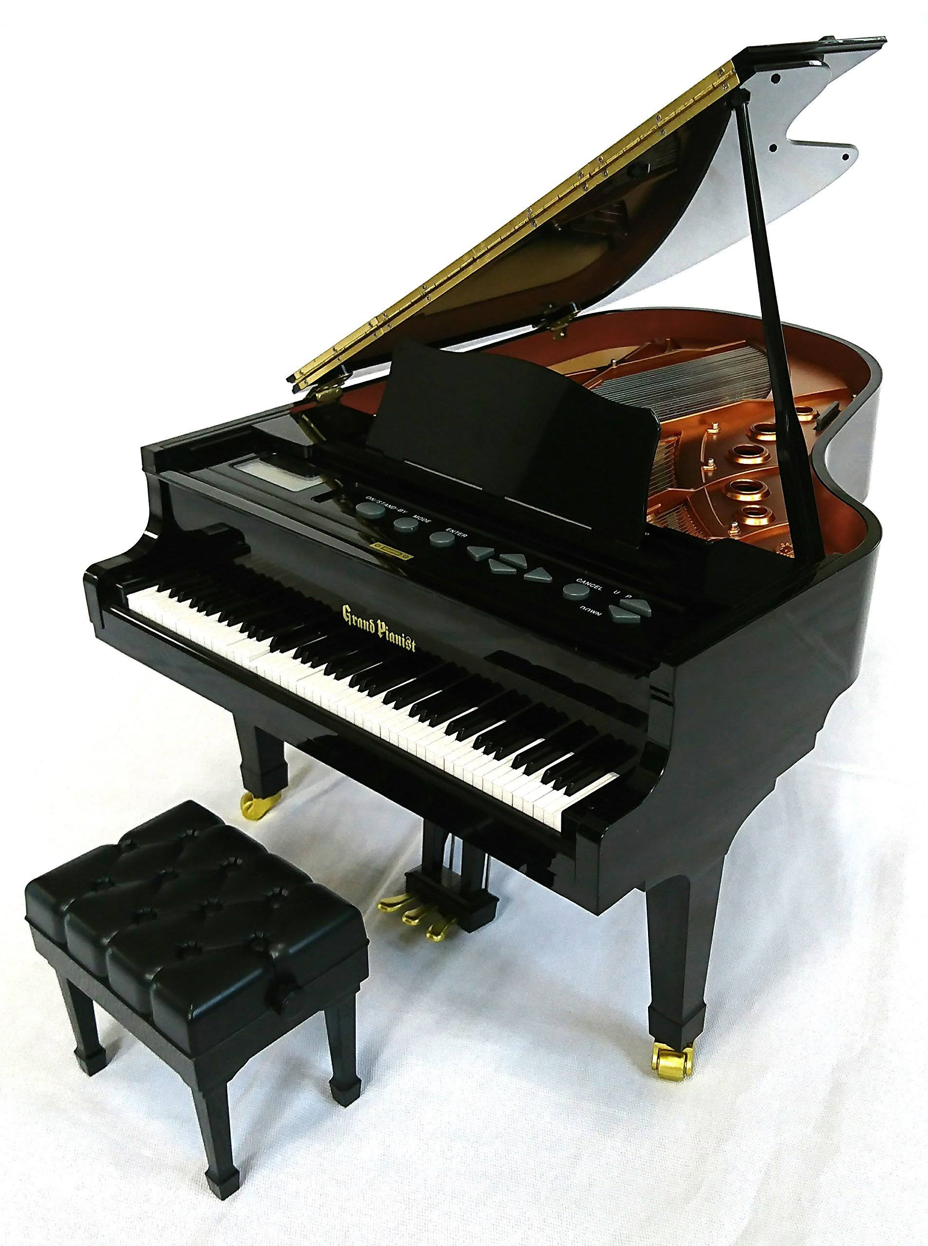 Black Grand Pianist 1/6 Scale Miniature Grand Piano U445