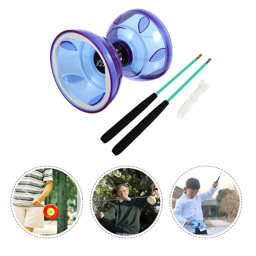 Plastic Diabolo 1 Set Chinese Yoyo Juggling Toy K446