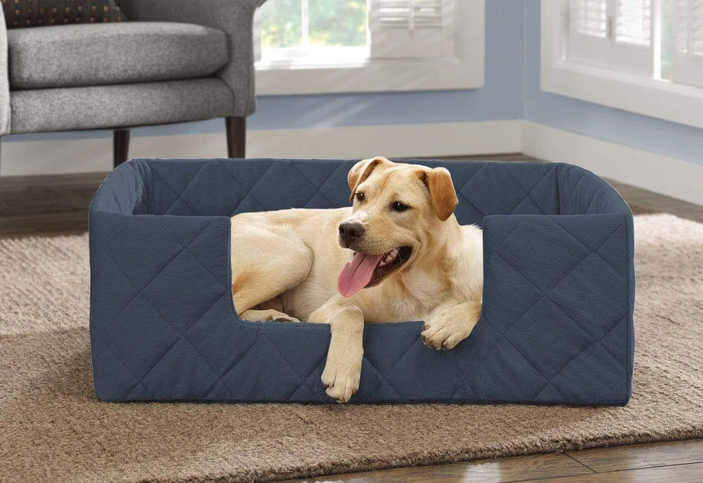 Large Blue Orthopedic Pet Bed Q393