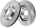 FRONT 355mm Drilled & Slotted 5 Lug Rotors N79850