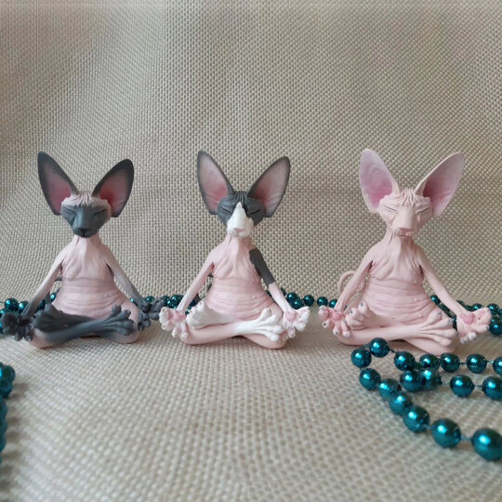 Sphynx Cat Meditate Collectible Figurines G184