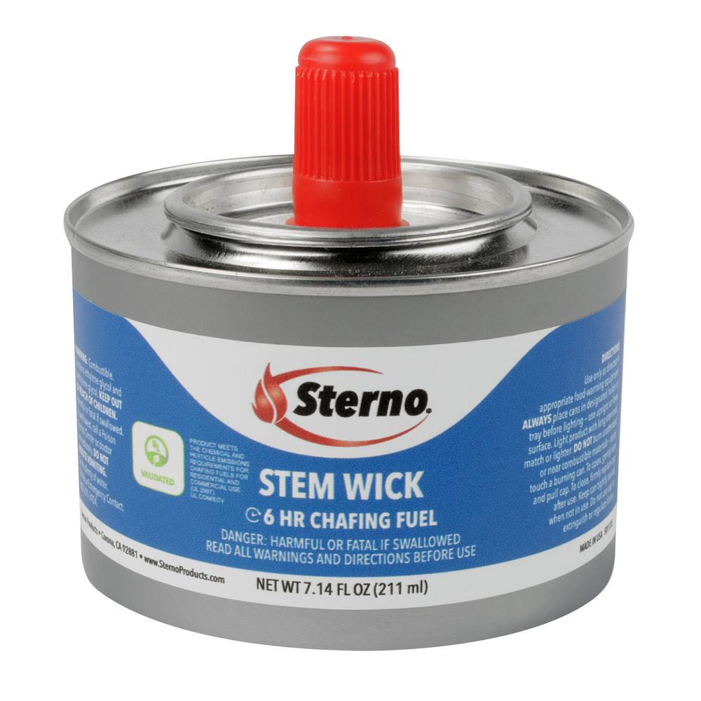 6 Hour Stem Wick Chafing Fuel, 24/Case W3073
