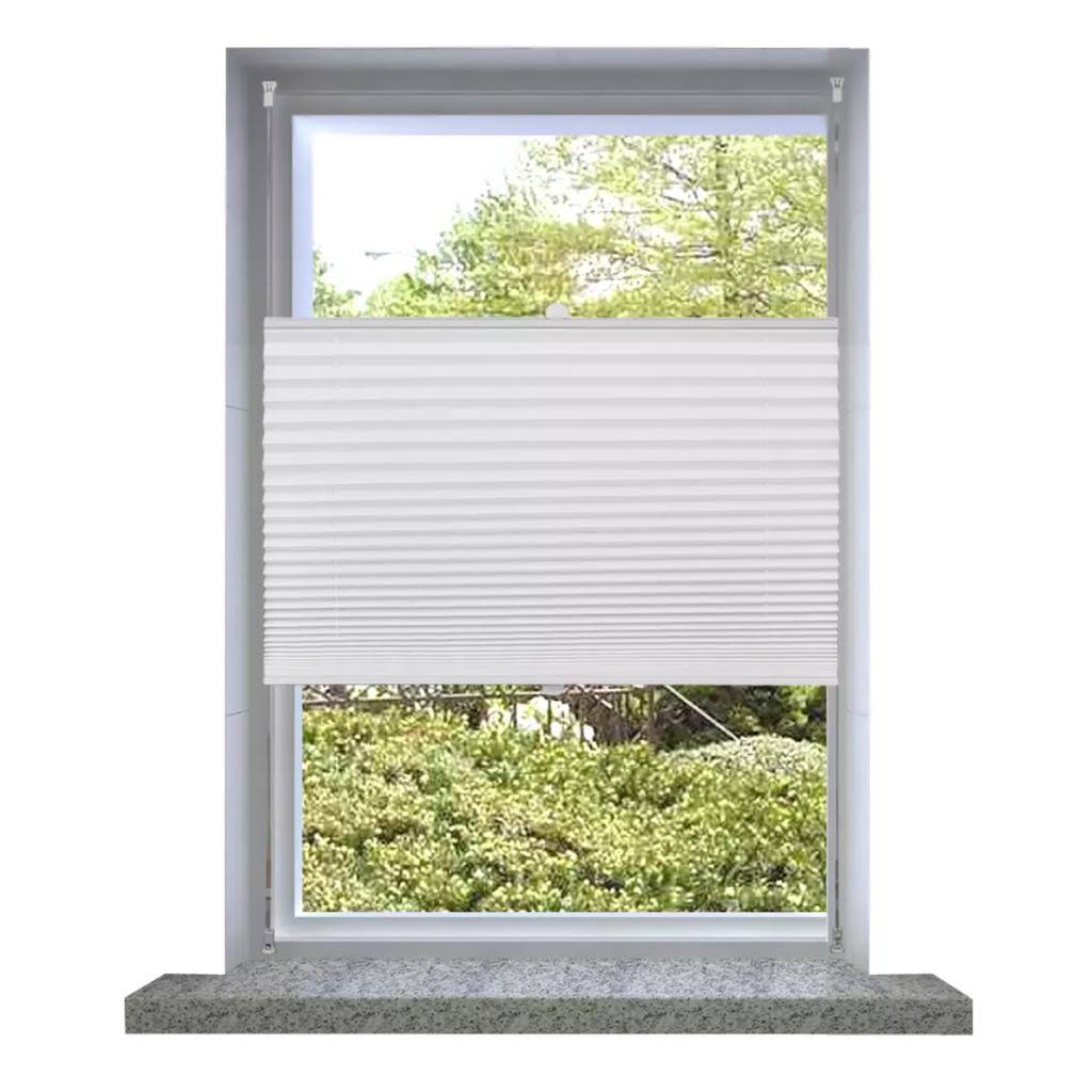 White Pleated Blind 110x100cm S231