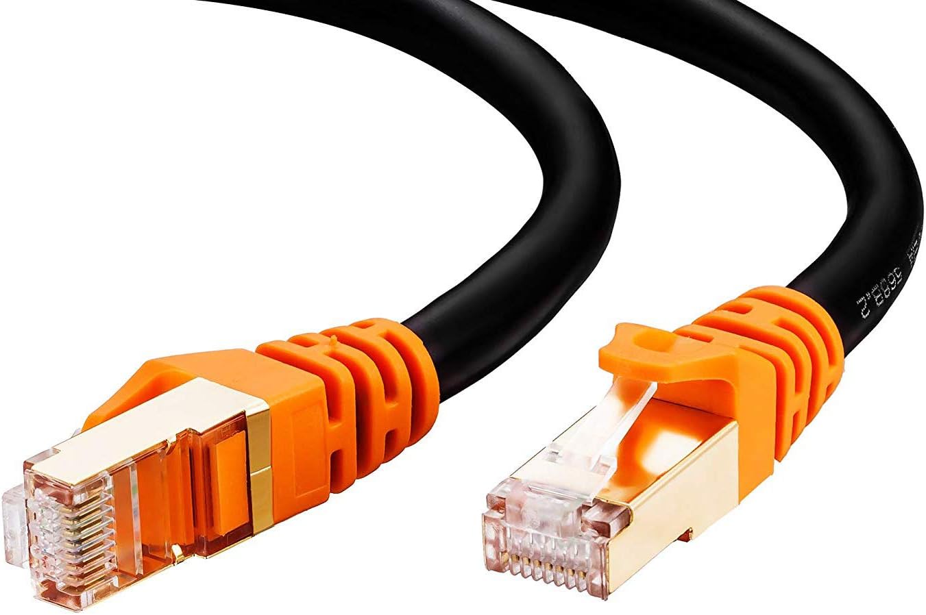 Cat 7 Outdoor Ethernet Cable 200 ft Heavy Duty Double Shielded Waterproof Direct Burial Ethernet Cable Y4886