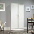 Soft White 2-Door Wood Storage Cabinet P774