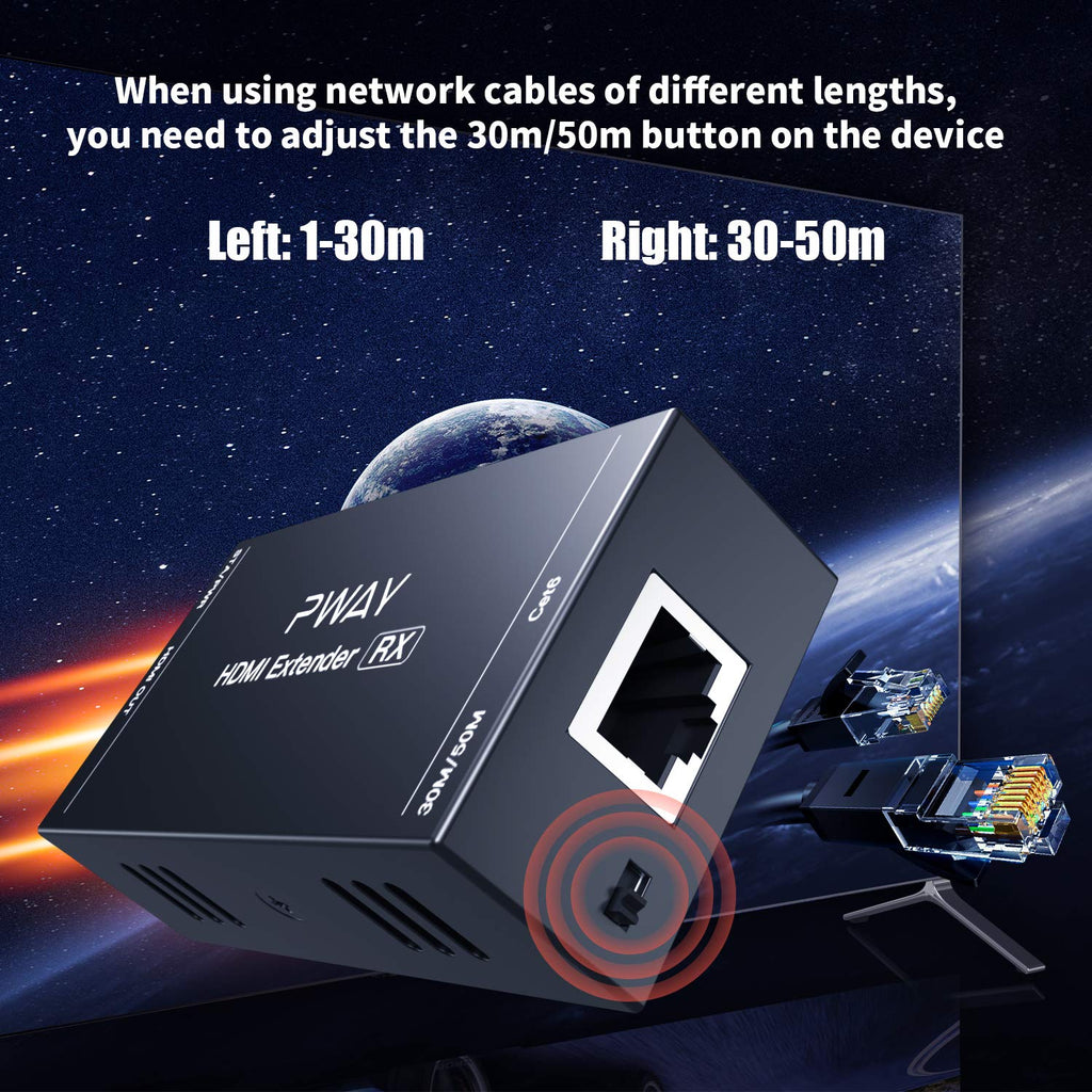 HDMI Extender Over Ethernet Cat5e/6 1080P Pack of 2 D65491