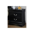 Black 2 Drawer Nightstand N975918