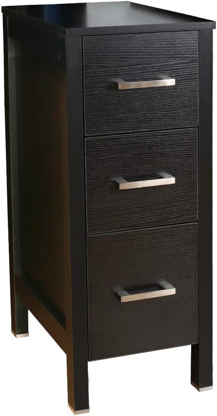 3 Drawers MDF Wood Vertical Dresser Storage Tower Z55340